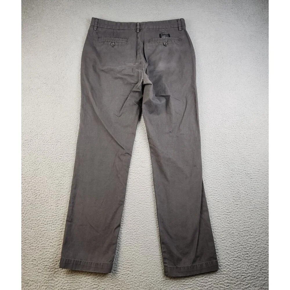 Banana Republic Pants Men's 34x34 Gray Chinos Emerson Straight Leg Casual Slacks